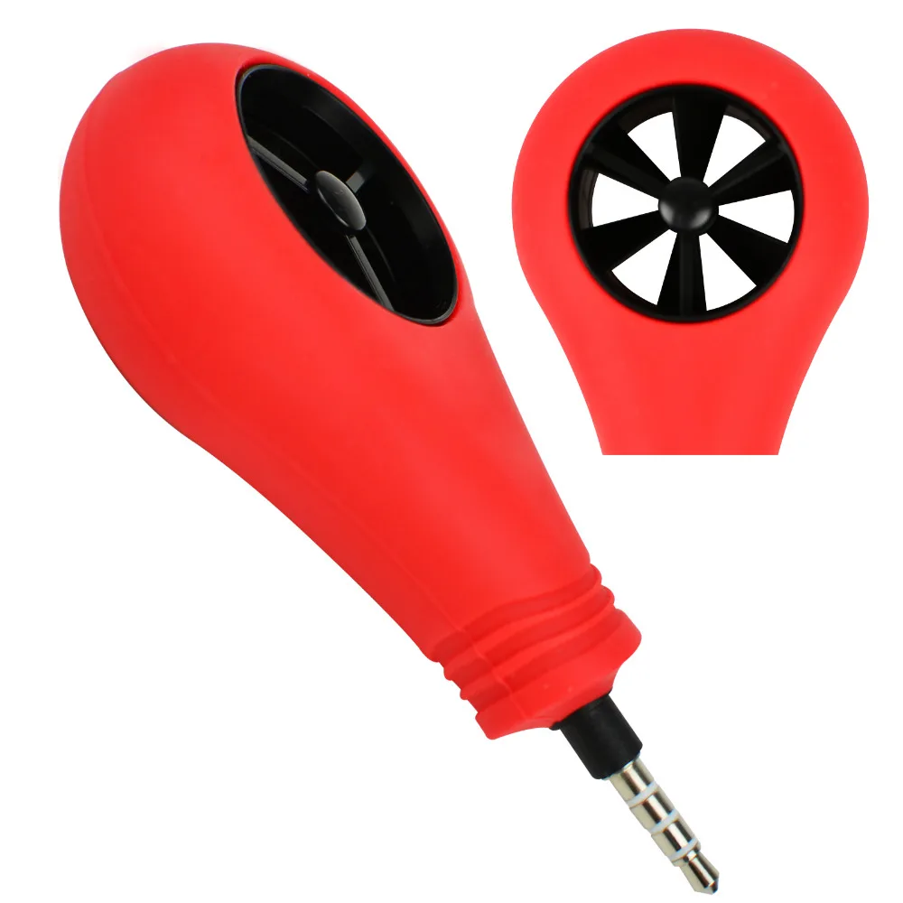 Pocket Size Handheld Anemometer 2 89mph Range Wind Meter Smartphone Airflow Weather Wind Speed