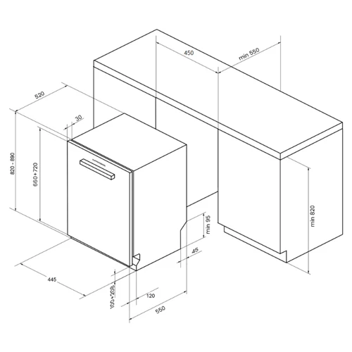 GS 4555 посудомоечная машина