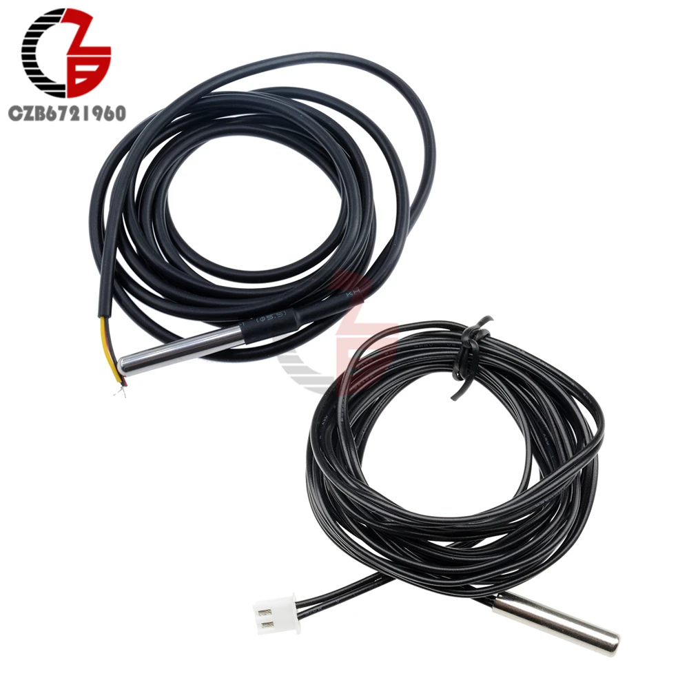 Thermal Probe Thermometer 1m Cable DS18B20 Waterproof Temperature Sensor 