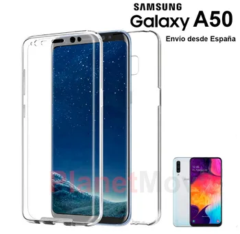 

Funda doble cara 360 grados completa delantera + trasera compatible con SAMSUNG GALAXY A50 carcasa integral de silicona y vinilo