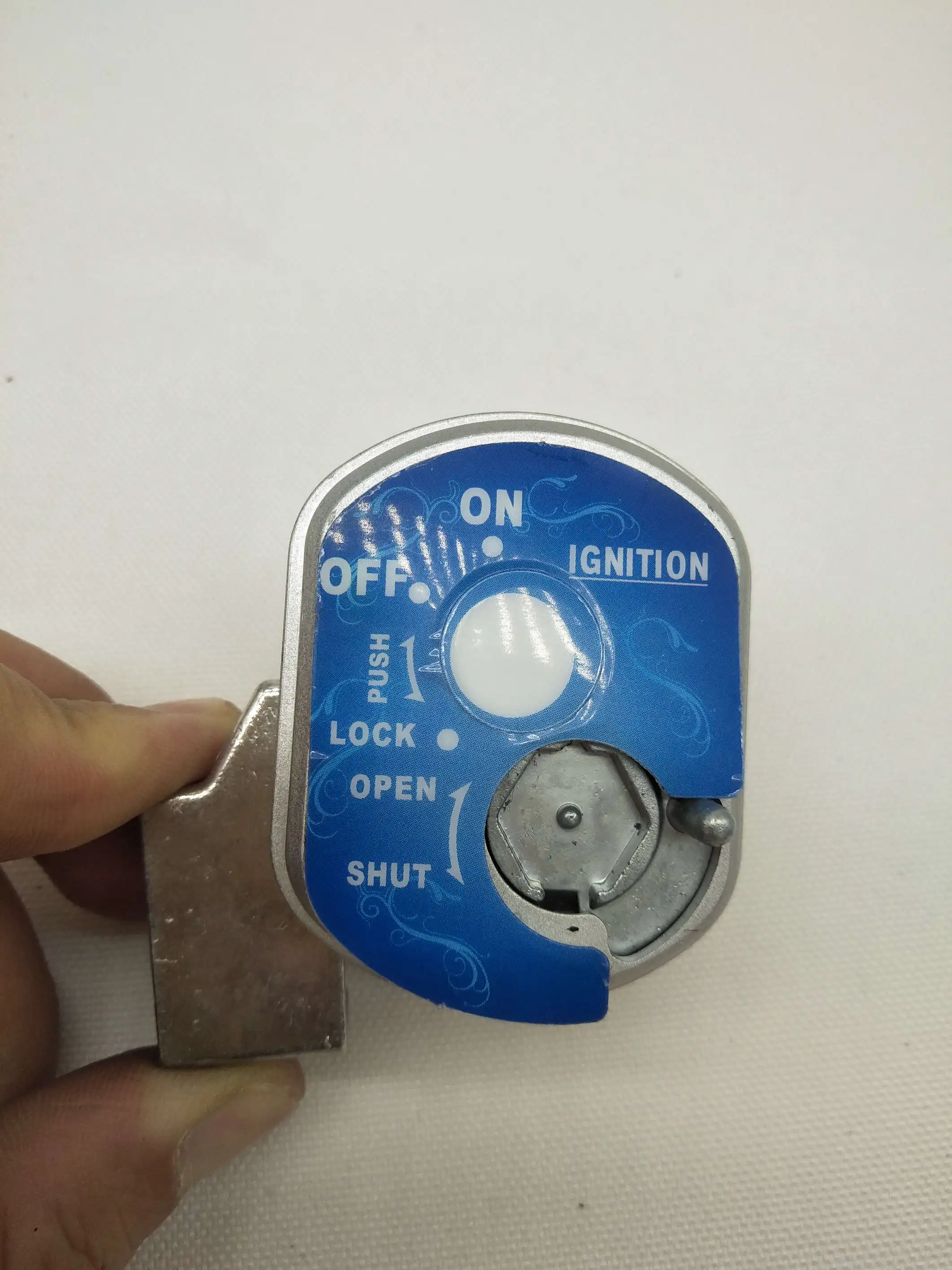 A409 Ignition Switch Lock+Storage Box Lock 37mm Length 5-Wire Ignition Lock Key Set for Honda Scooter WH125T Spare Parts