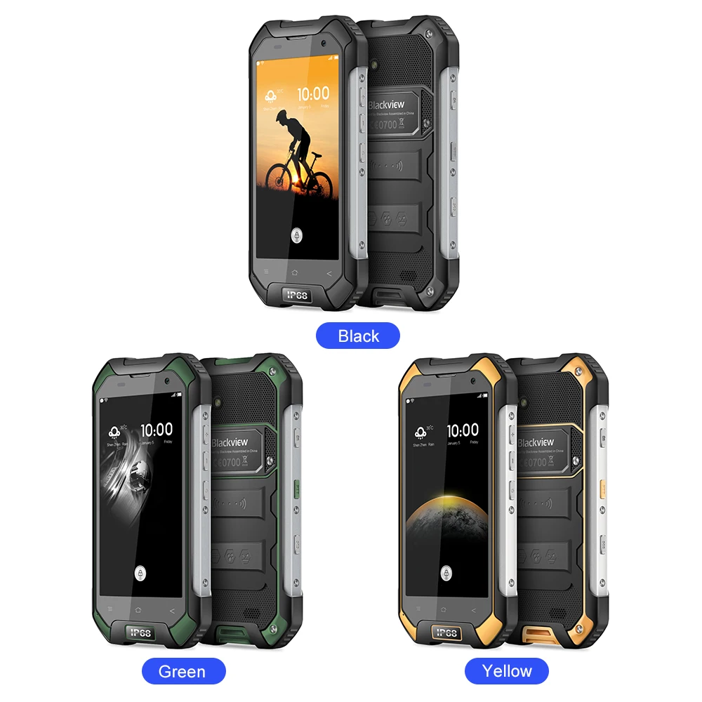 Blackview BV6000 Smartphone IP68 Waterproof 4.7 inch Screen 4G Cell Phone MTK6755 Octa Core 3G RAM 32G ROM 13.0MP Mobile Phone
