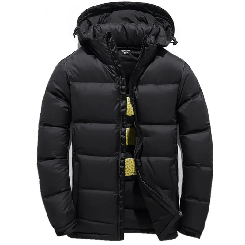Пуховик Мужская зимняя куртка мужская Высококачественная с капюшоном пуховое пальто толстое длинное пальто для мужчин с меховым воротником размера плюс 3XL