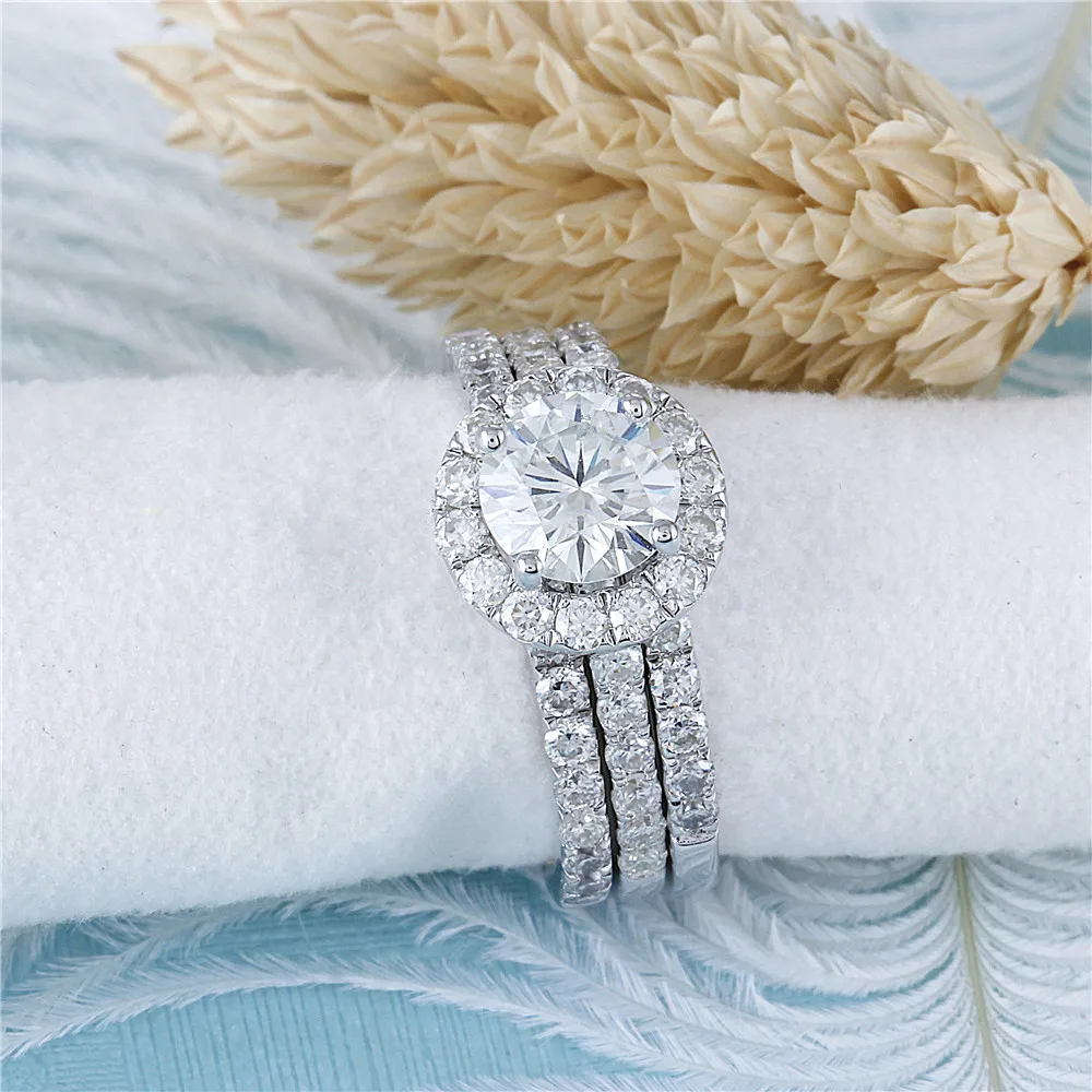 moissanite ring set (3)