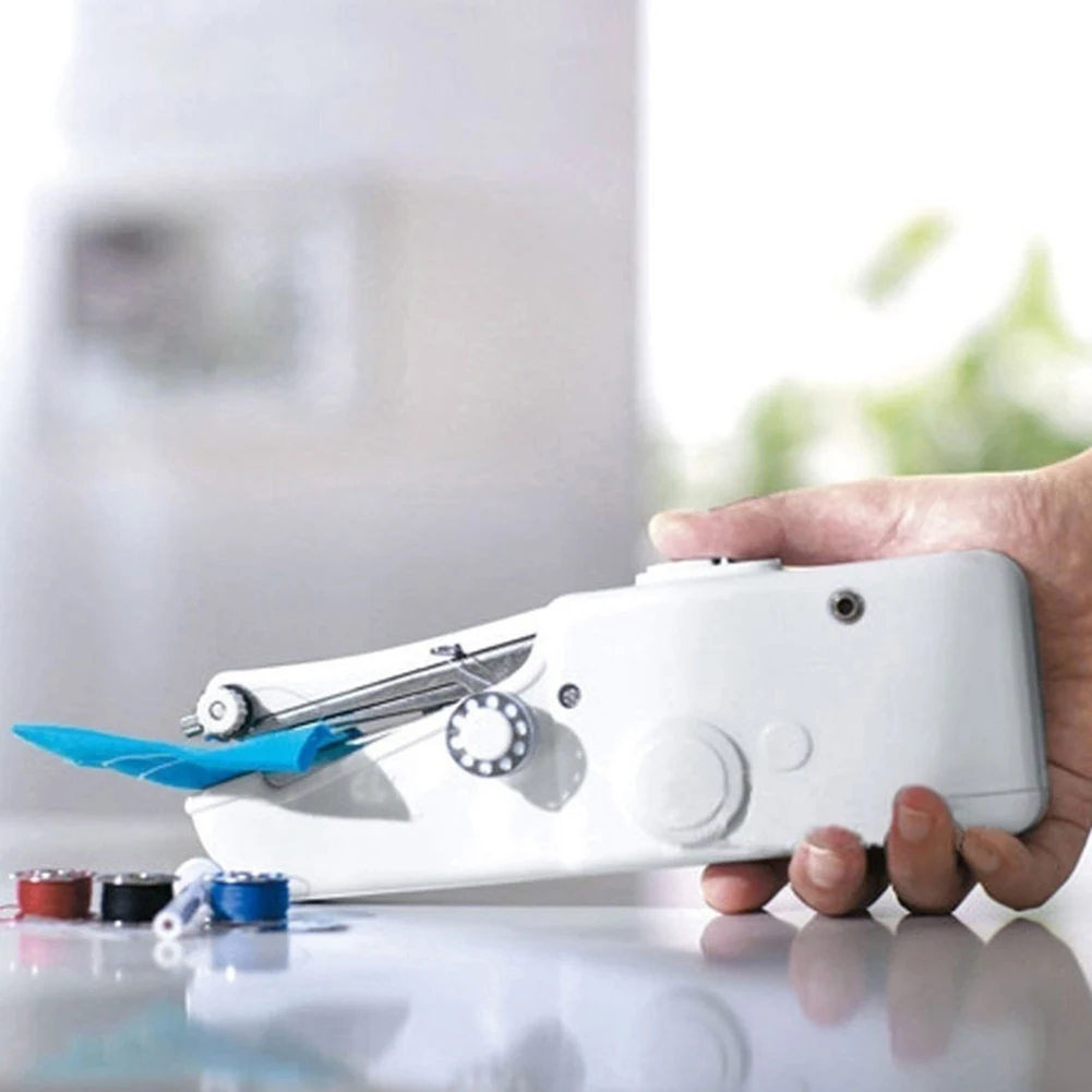 Portable Mini Handheld Sewing Machine Cordless Clothes Quick Stitch font b Home b font Travel
