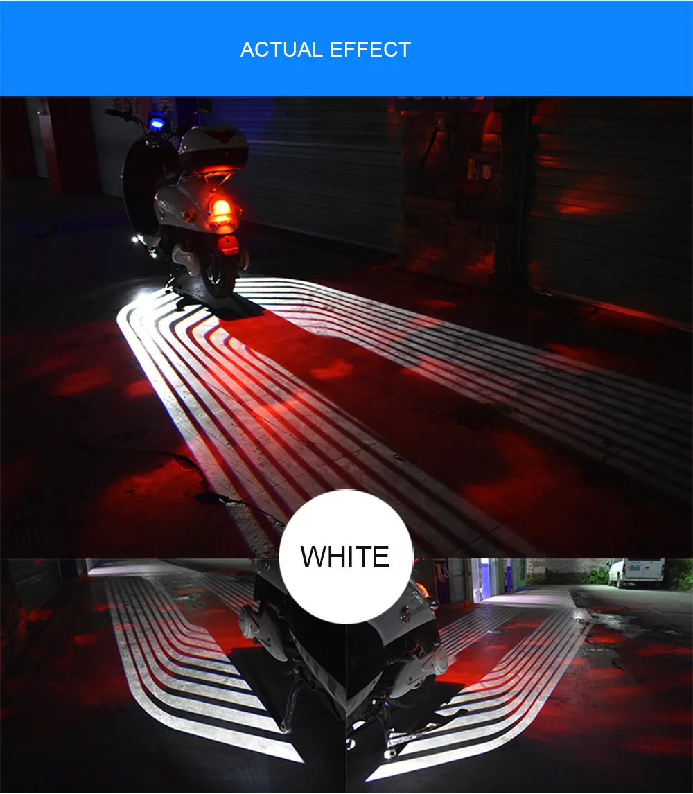 Motorcycle LED Decorative Lights Angel Wing Welcome Light Blanket Signal Warning Atmophere font b Lamp b