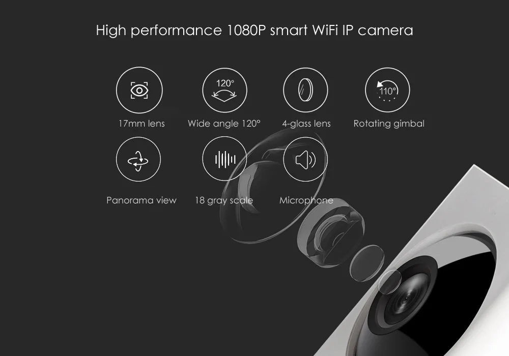 Xiaomi Dafang Xiaofang Smart I P камера 110 градусов 1080p FHD интеллектуальная безопасность wifi IP камера ночного видения для домашнего приложения