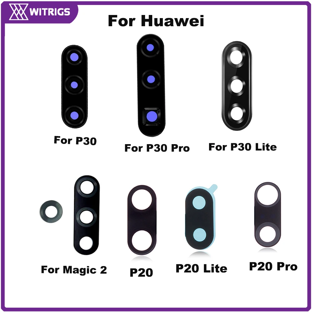 Witrigs объектив задней камеры для huawei P30 Pro Lite задняя камера стеклянный объектив для huawei P20 Lite Pro Nova 3e для Honor Magic 2