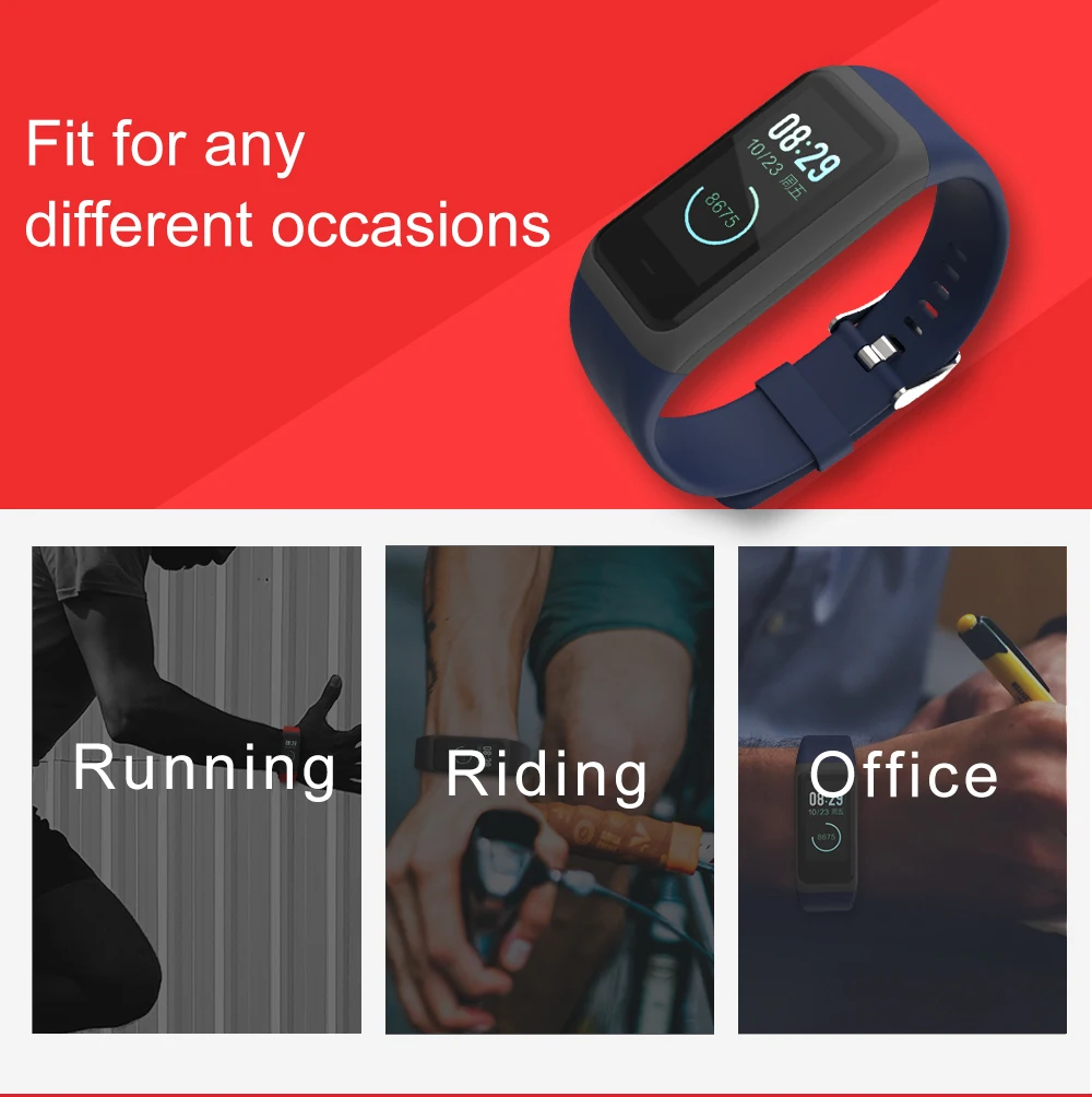 Ремешок для часов SIKAI Sillicone Huami Amazfit Cor 2 сменные удобные цветные часы браслет midong 1