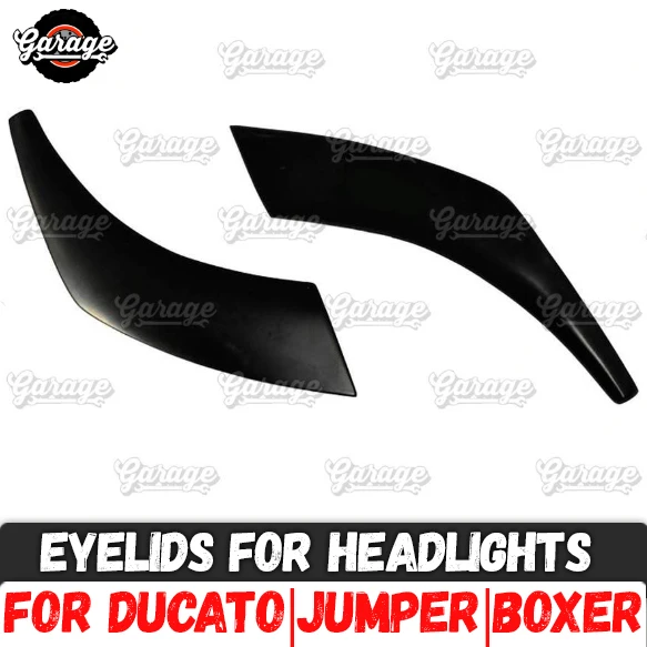 

Eyelids for headlights case for Citroen Jumper 2006-2013 ABS plastic pads cilia eyebrows covers trim accessories car styling
