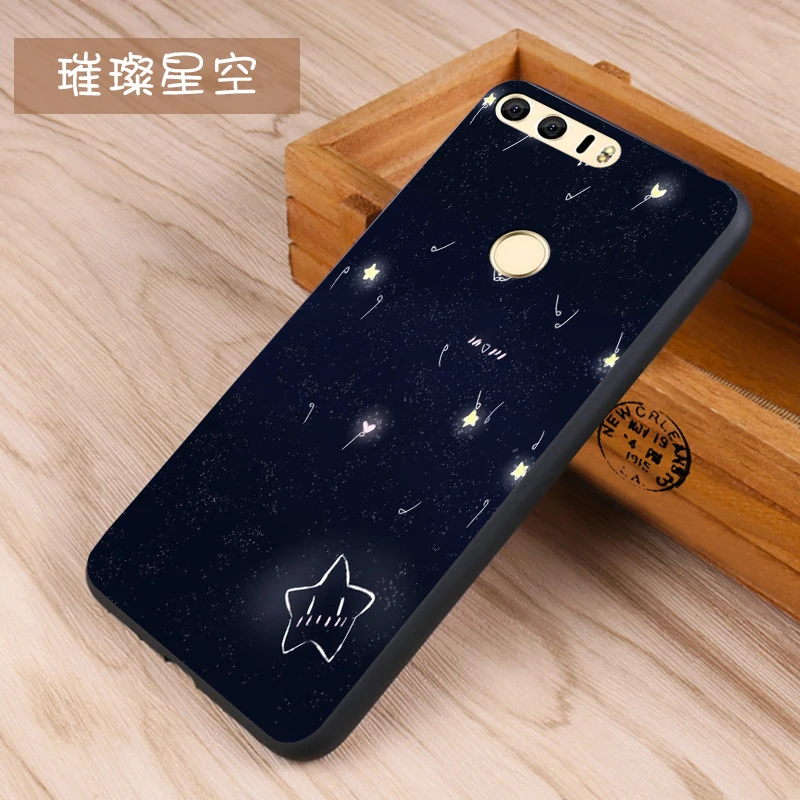 Huawei honor 8 Case Original Cover for Huawei honor 8 Case Bag honor 8 Cover Skin Wolf Fish Skull Fundas 100% 31