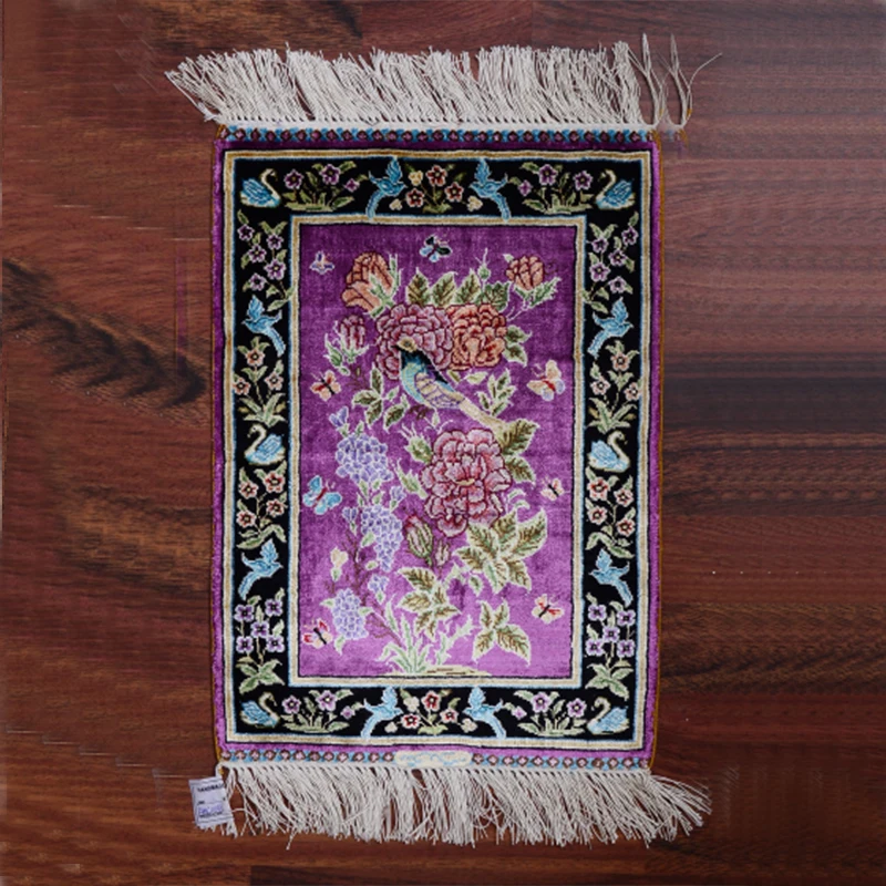 

FangCun 1'x1.5'Persian Handmade Silk Carpet in Painting Style