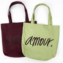 Сумка для покупок с надписью, Экологически чистая, маленькая толпа, женская, Студенческая, простая, для отдыха, парусиновая, с мультяшным принтом, простая сумка