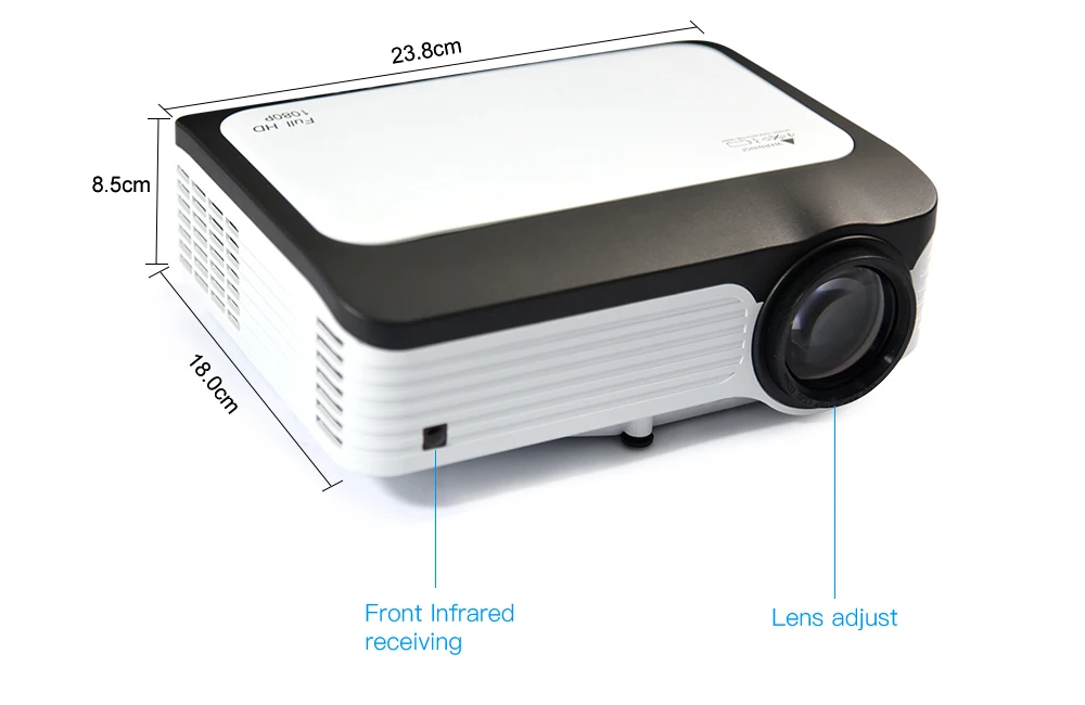 projector near me Everycom L6 1080p Full HD Projector Native 1920*1080 Mini Portable LED Video Projectors WIFI Smart Android Beamer For Iphone xiaomi projector