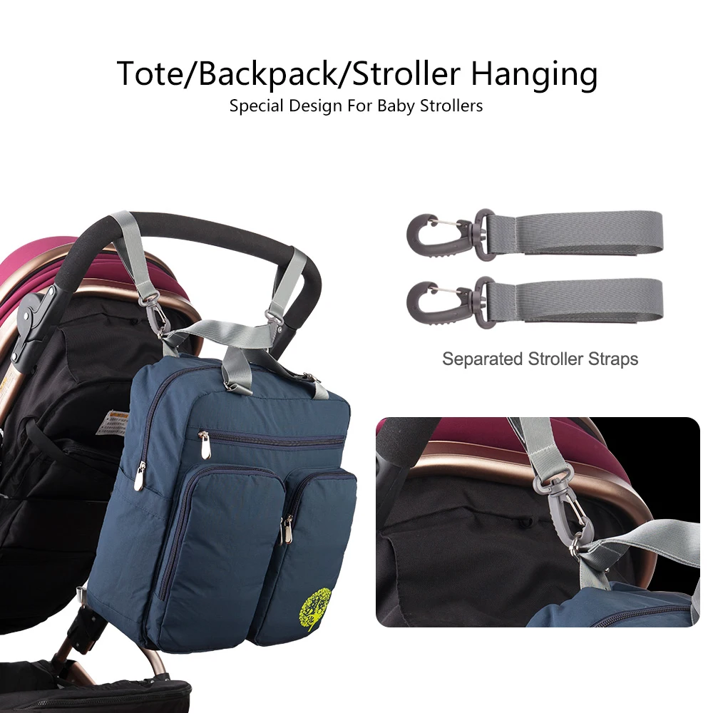 diaper bag backpack with stroller straps