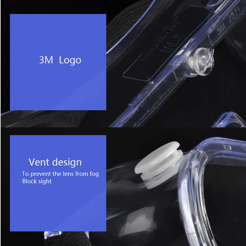 3M1621 анти-влияние анти-химические всплеск ветрозащитный Bicyle защитные очки Пособия по экономике прозрачные линзы труд защита глаз