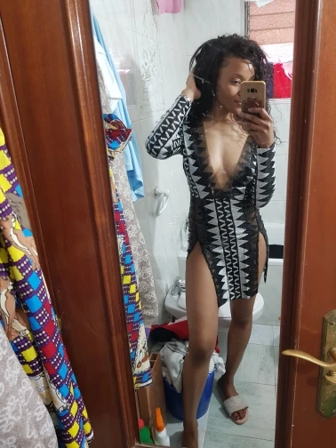 'Look Back at it' Side Split Mini Dress photo review