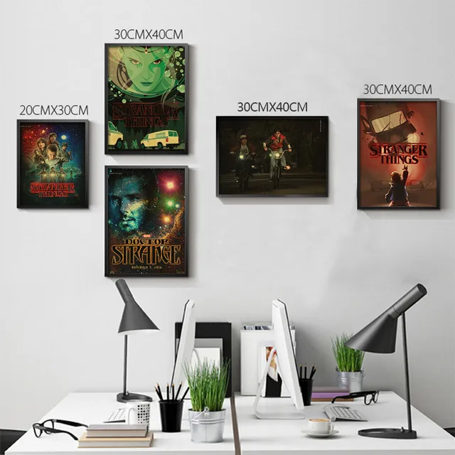 Online Stranger Things Propaganda Terror Posters Vintage Retro Stranger Things Propaganda Terror Posters Vintage Retro Adornment Poster Marvel Home Decor Character Clic Movie
