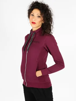 

Woman turtle-neck cardigan hoodie
