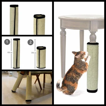 

Sisal Cat Scratching Post Toy For Cats Catnip Tower Climbing Tree Cat Scratch Pad Board Protecting Furniture Foot