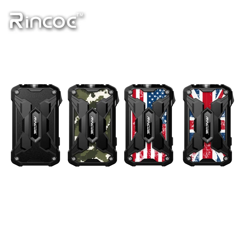 В наличии! Rincoe Mechman 228W бокс вейп мод питается от двойной батареи 18650 Vape испаритель