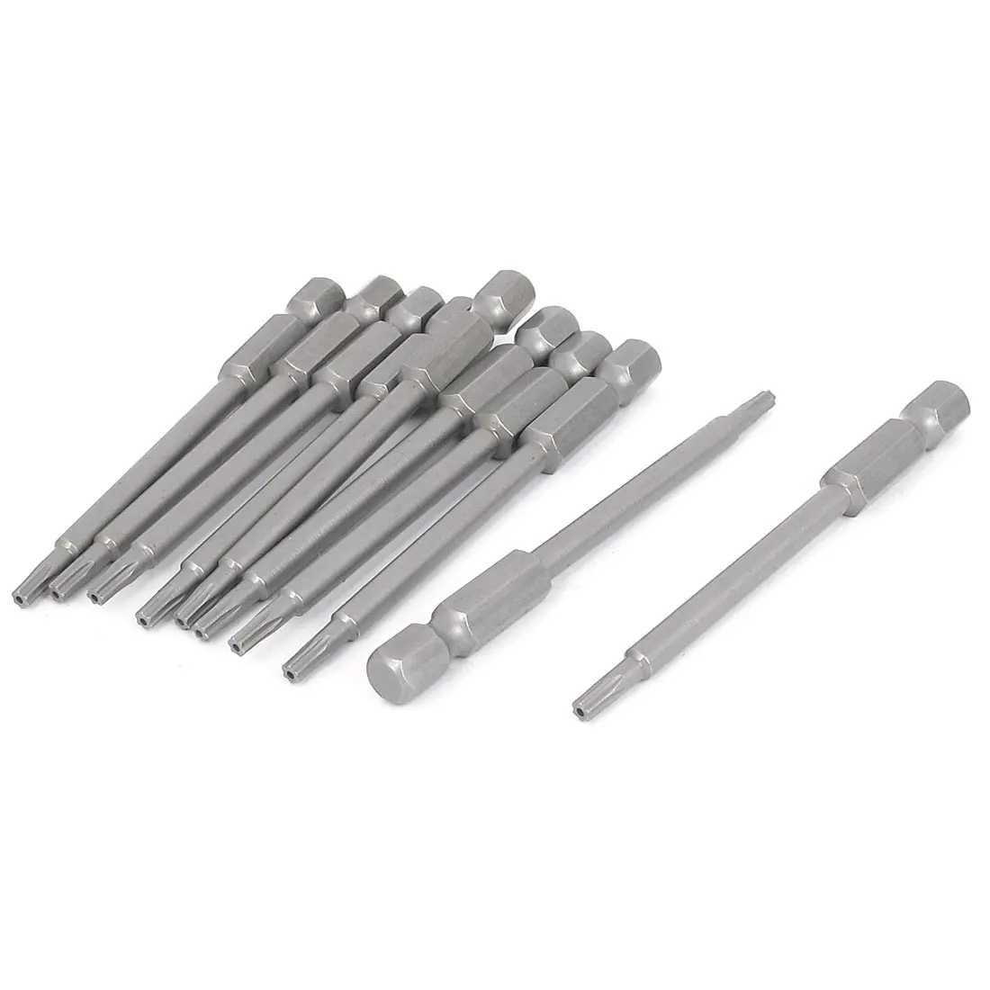 

UXCELL 10Pcs 1/4" Hex Shank 2.5Mm Tip T10 Magnetic Torx Security Screwdriver Bits 75Mm bits | screwdriver | security | torx