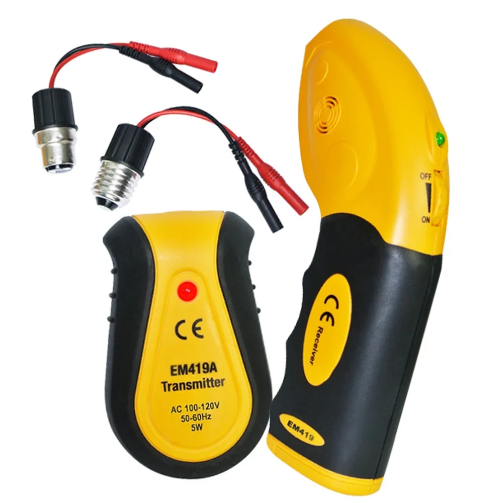 110V Circuit Breaker Receiver & Transmitter Electrical Finder Tool Lamp