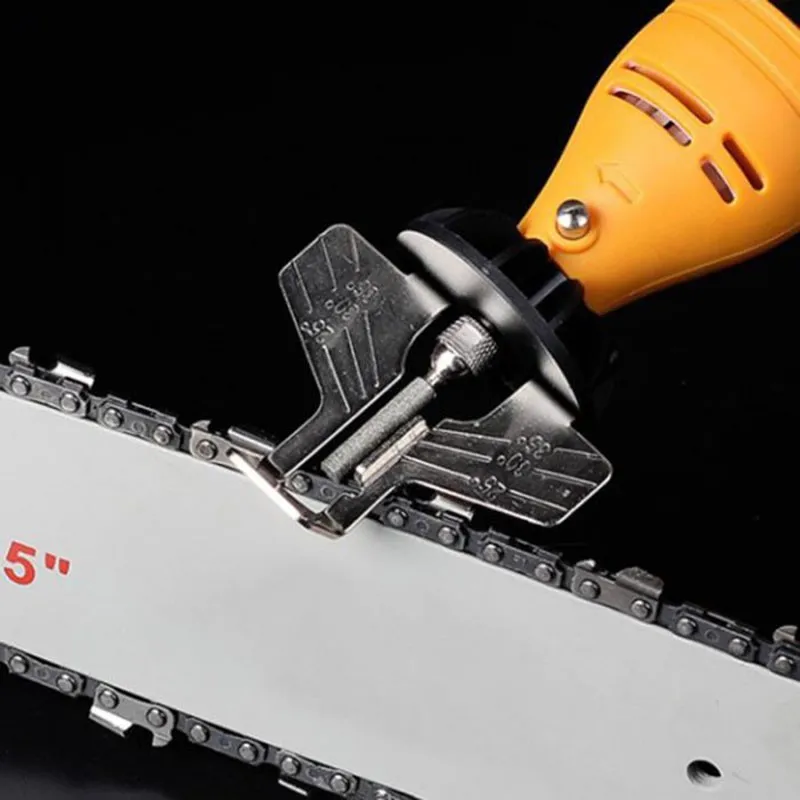 5Pcs/Set New Electric Chain Saw Sharpening Attachment Kits Saw Tooth Grinding Tool With Grinding Heads Abrasive Tool Accessories