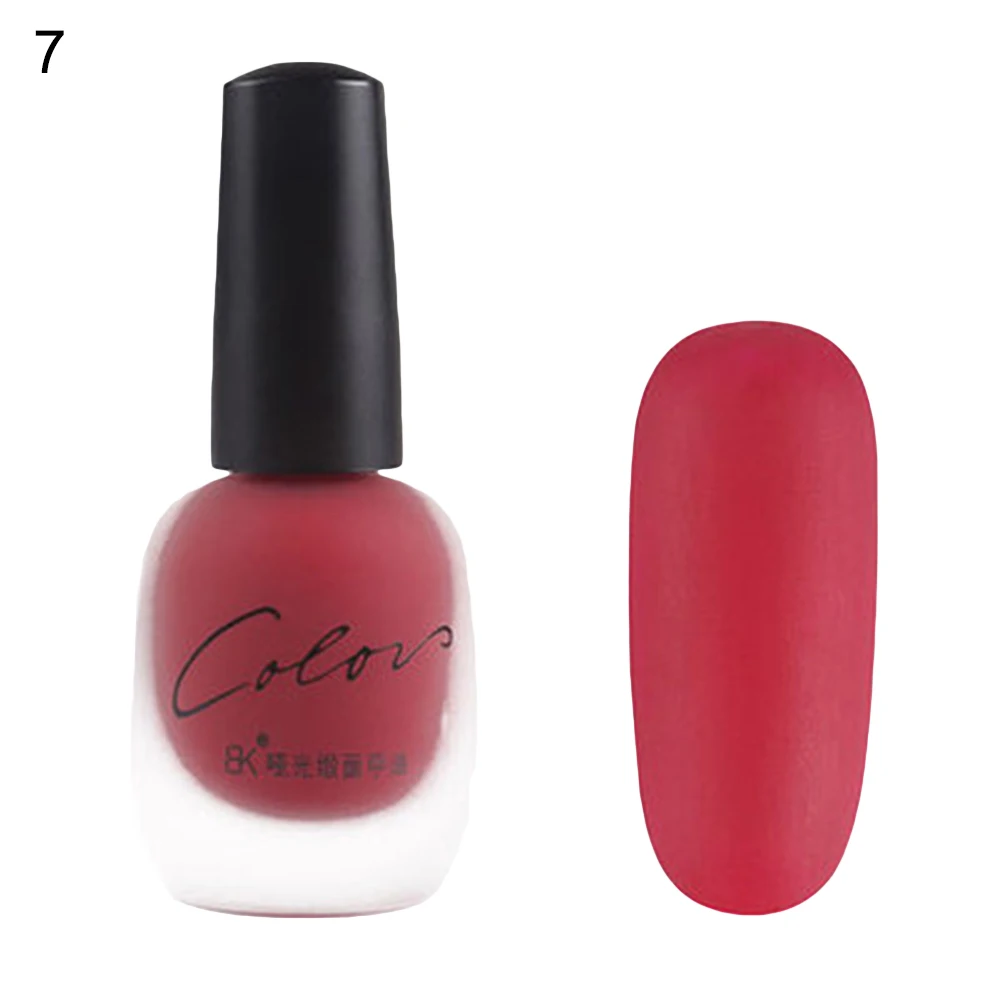 Fashion Women Matte Long Lasting Nail Polish Wedding Party Nail Art DIY