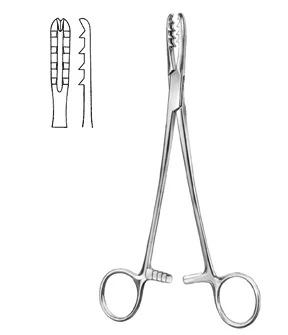 

2 pieces Martin bone holding forceps - bone surgery surgical instruments scissors