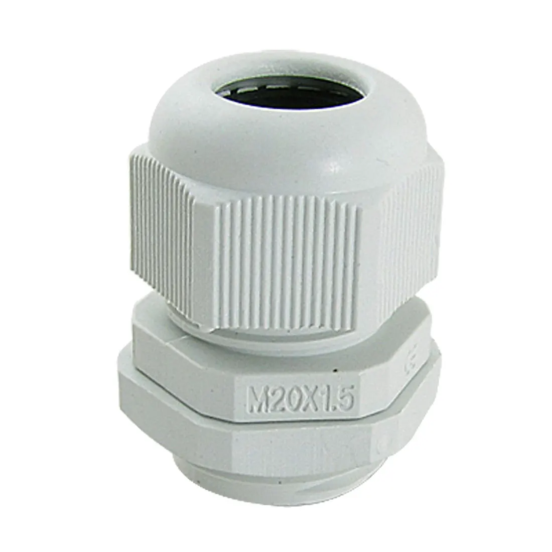 UXCELL 10 Pcs M20 X 1.5 White Plastic IP67 Waterproof Cable Glands 20mm / 0.78" OD Length 10mm