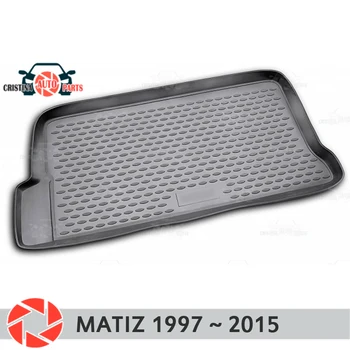 

Trunk mat for Daewoo Matiz 1997~2015 trunk floor rugs non slip polyurethane dirt protection interior trunk car styling