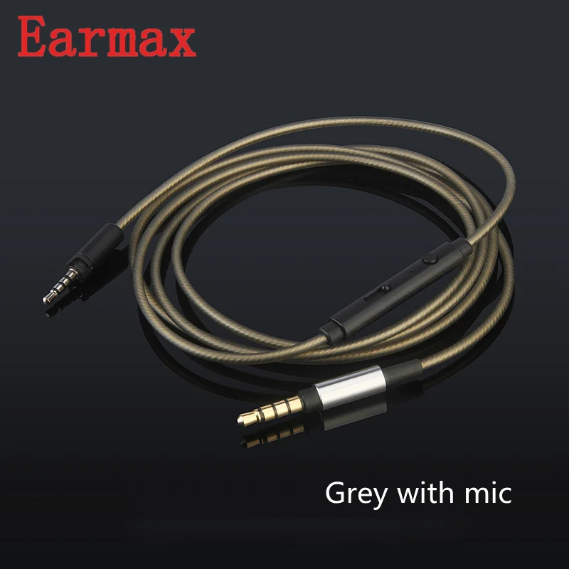 

Earmax Headphone Upgrade Cable For Sennheiser For MOMENTUM OFC Silver Plated Wire Core HIFI Audio Cable 1.2m 3.5mm To 2.5mm Jack