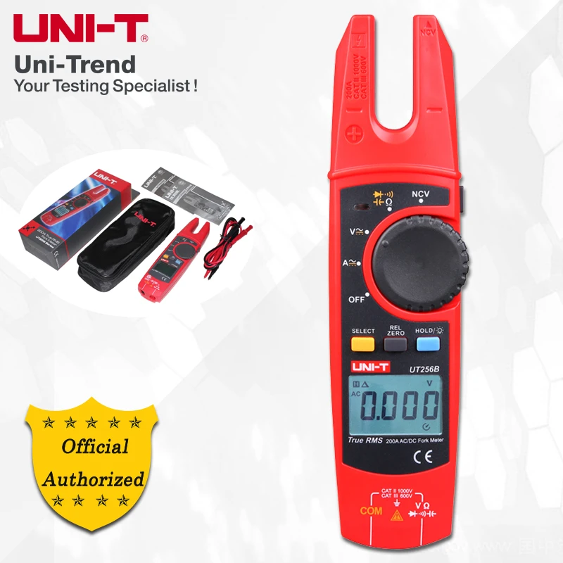 UNI-T UT256B 200A истинный RMS измеритель вилки AC/DC Амперметр