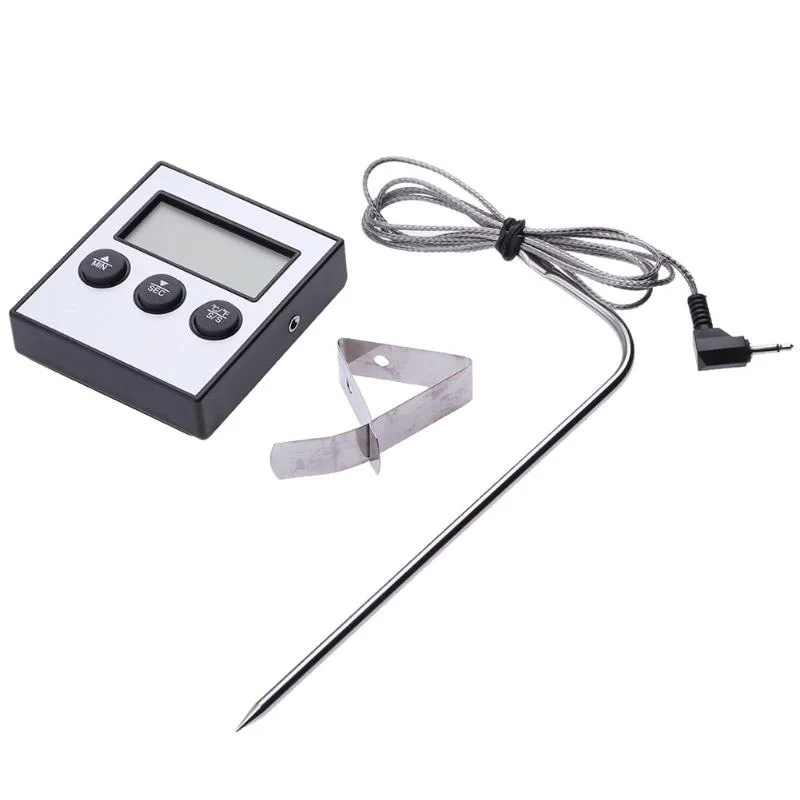

Digital Kitchen Thermometer Oven Food Cooking Meat BBQ Probe Thermometer With Timer Milk Water Temperature Cooking Tools
