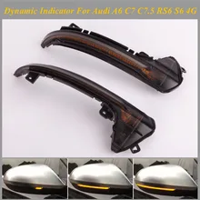 Per Audi A6 RS6 S6 C7 C7.5 4G 2012 2016 2017 2018 Dinamica LED Indicatori di Direzione Lampeggiante Sequenziale Lato specchio Indicatore Della Lampada Della Luce