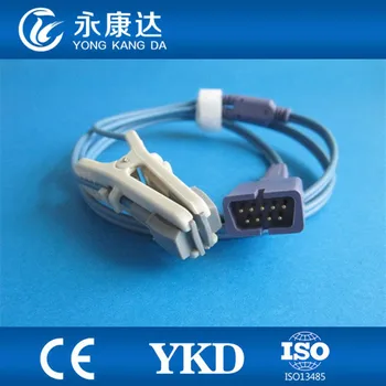

Animal Ear Clip SpO2 Sensor cable for Oximax DS100A DB9 9pin 1M