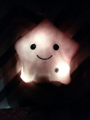 Luminous Colorful Star Cushion Glowing Pillow Plush