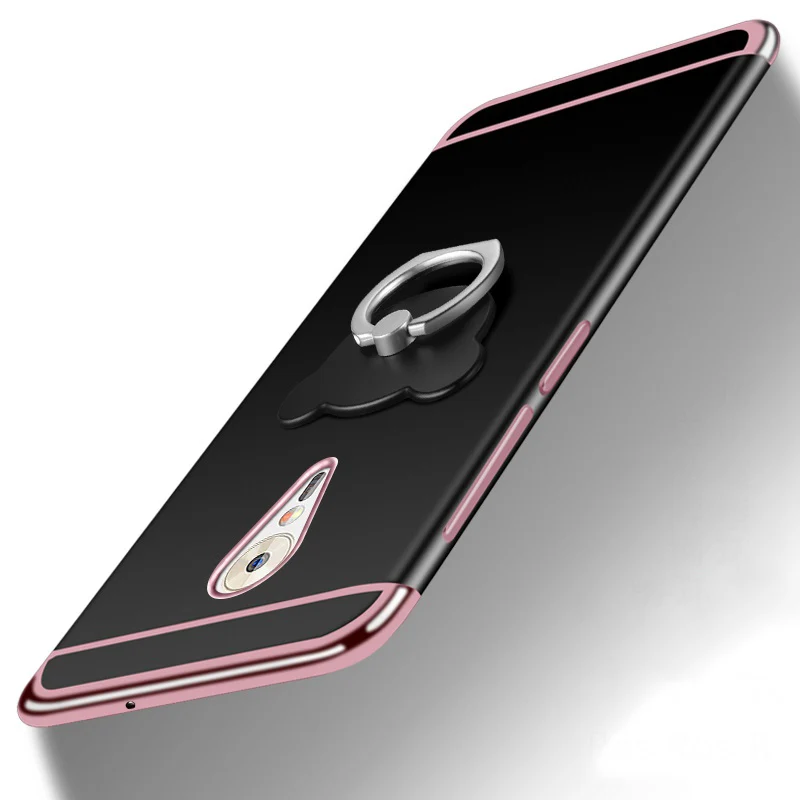 For zuk z2 pro case silicone frosted plating for lenovo zuk z2 pro case 5.2 soft protecter for zuk z2 pro cover case phone funda - Цвет: rose gold and ring