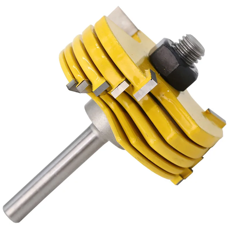 2Pc 6 Piece Slot Cutter 3 Wing Router Bit Set