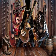 Nostalgic rock characters background wall professional custom high-end murals, manufacturers wholesale wallpaper mural photo wal