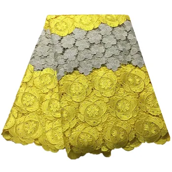 

Nigerian Wedding African Lace 2018 Latest African Cord Lace Fabric High Quality Fashion Guipure Lace Fabric For Party DressH1115