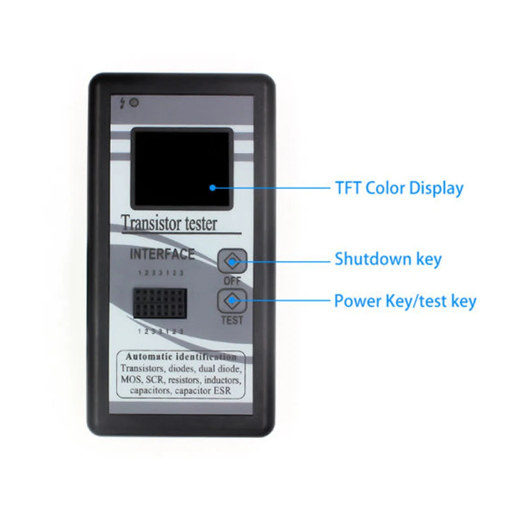 

New TFT LCD Transistor Tester Diode Triode Capacitance Meter LCR ESR