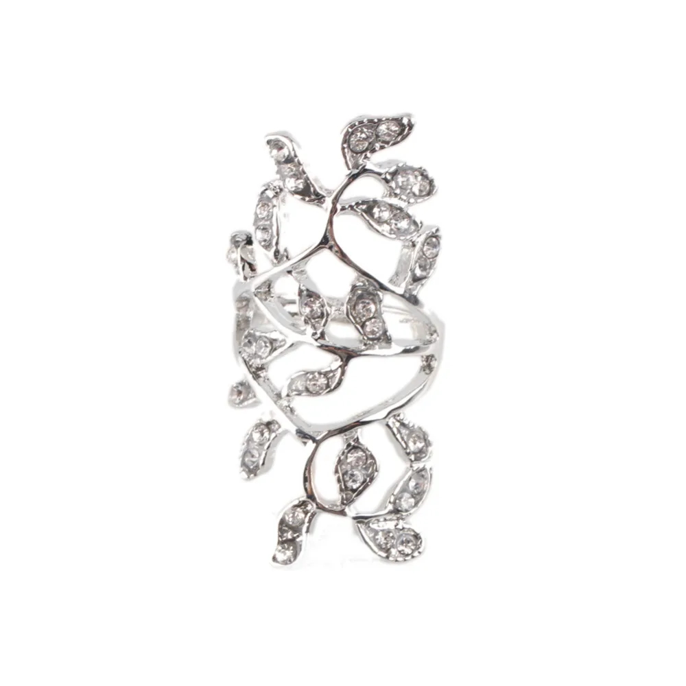 New Style Fashion Ring Noble Luxury Elegant Charm Zircon Flower Crystal
