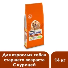 Сухой корм Dog Chow для взрослых собак старше 5 лет с курицей, 14 кг