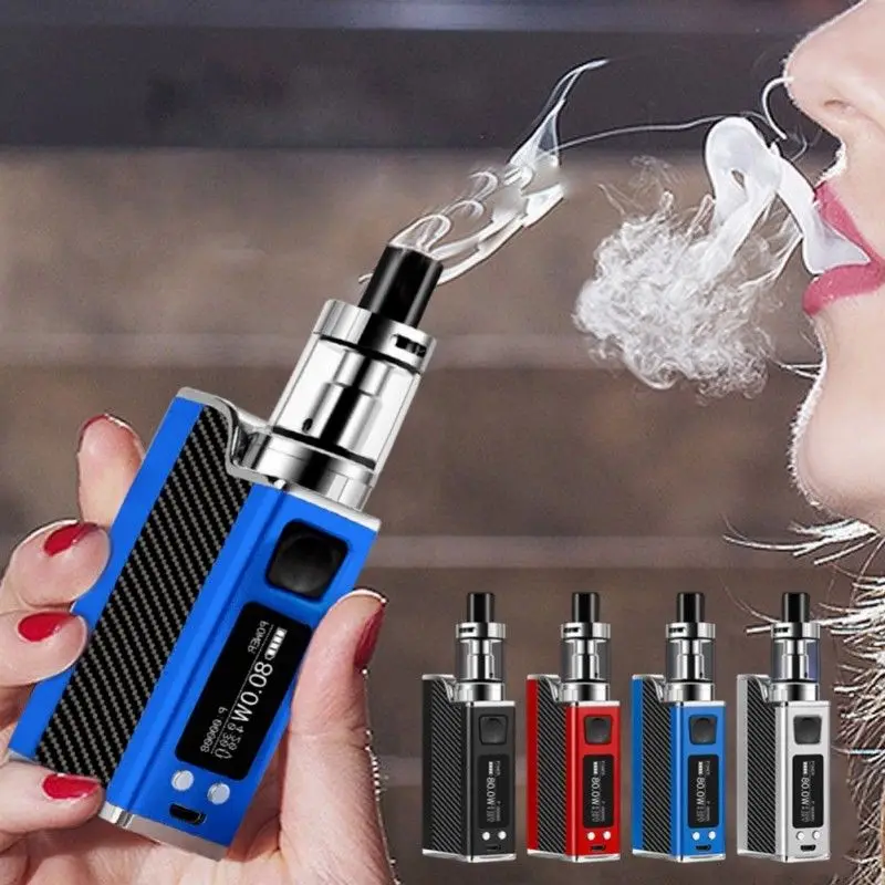

80W LED Vape Kit With Built In 1500mAh Battery Mod Vaporizador E-Cigarette Kit Elektronik Sigara Cigarro Eletronico Vaporizador