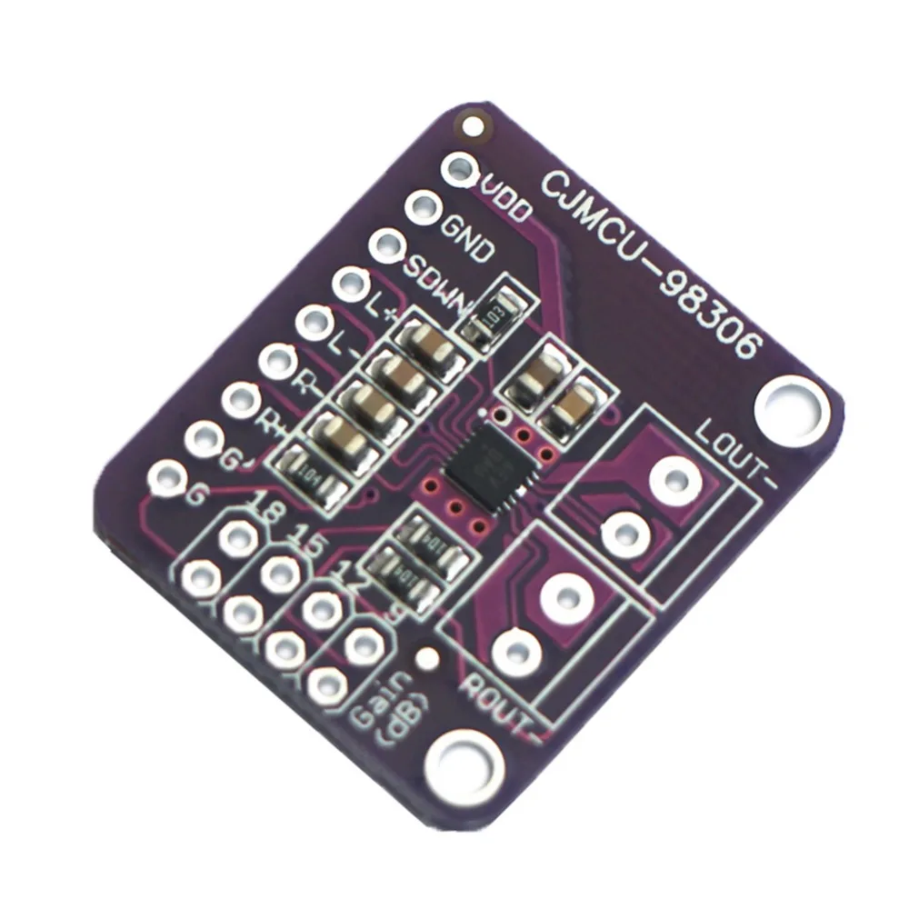 CJMCU-98306 MAX98306 сенсор стерео класса D усилитель Breakout Board класса AB аудио 3,7 Вт