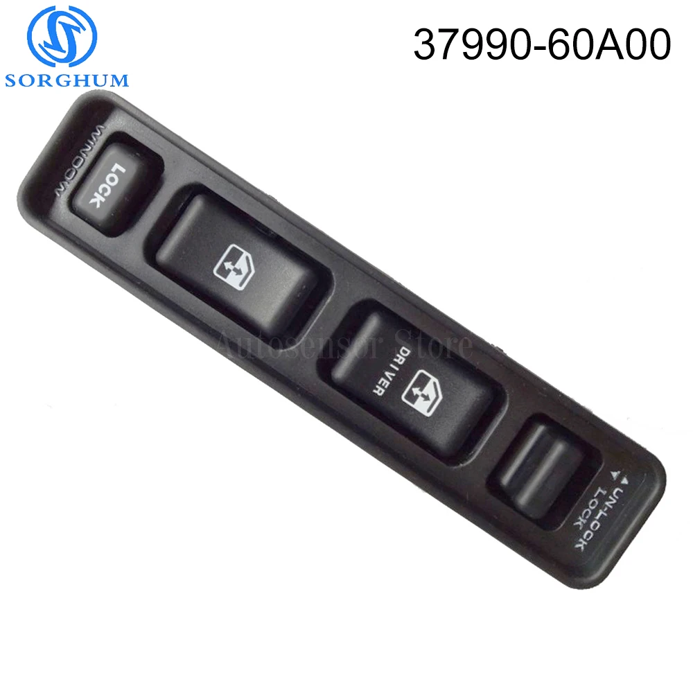 

37990-60A00 Driver Side Electric Power Window Master Control Switch 3799060A00 for Suzuki Vitara 1988-1998 1991 1992 1993 1994