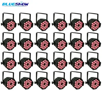 

No tax custom by sea, 24pcs/lot indoor 18pcs LED Par Light RGBW 4in1 12w par led RGBWA 5in1 15w disco par light RGBWAUV 6in1 18w