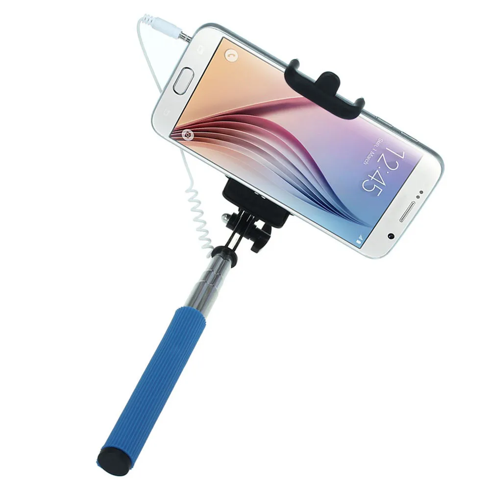 

malloom Phone Mini Selfie Stick Extendable Handheld Fold Self-portrait Stick Holder Monopod Multifunction Phone Accessories